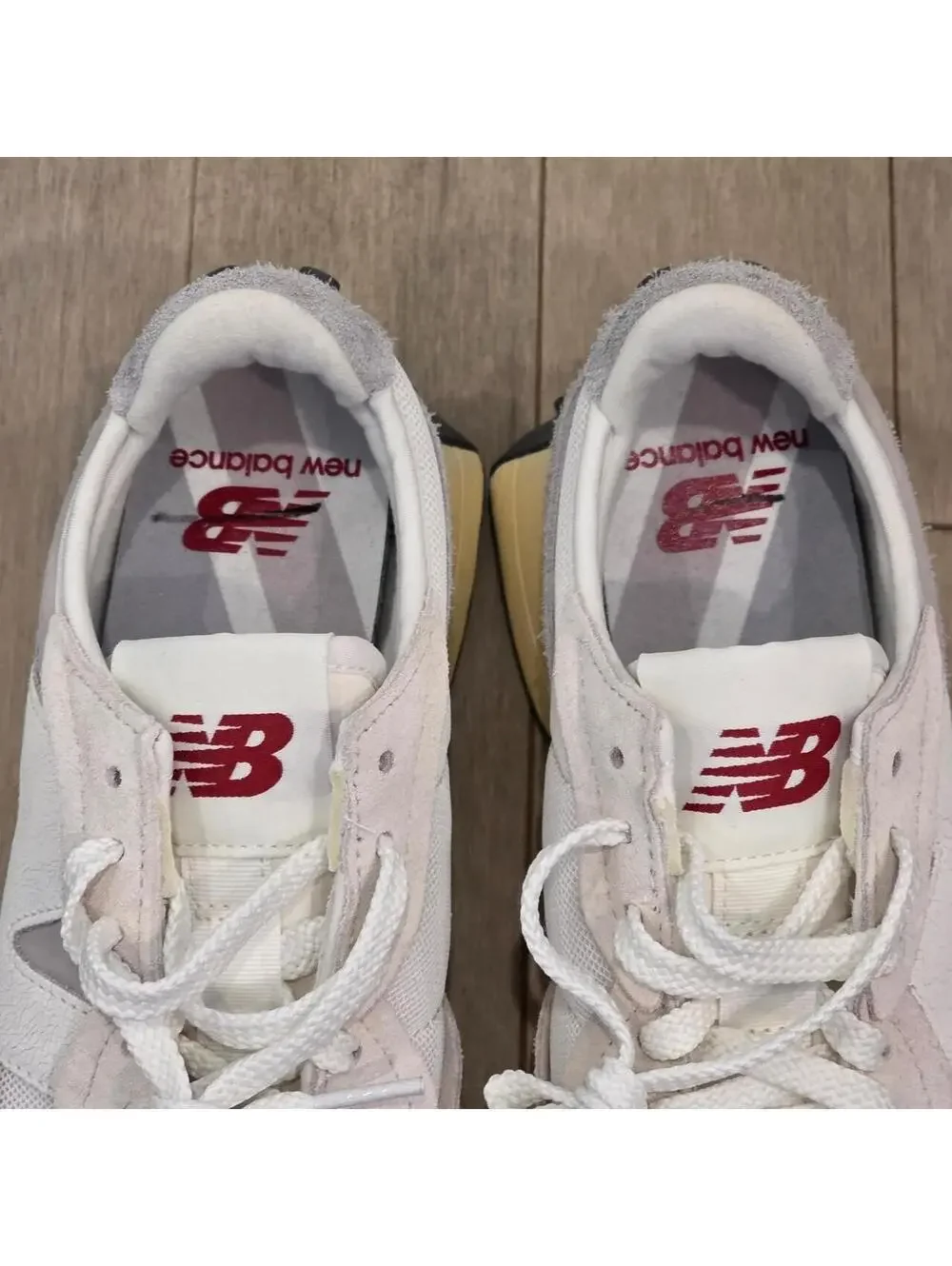 New Balance Women's White and Cream Trainer
